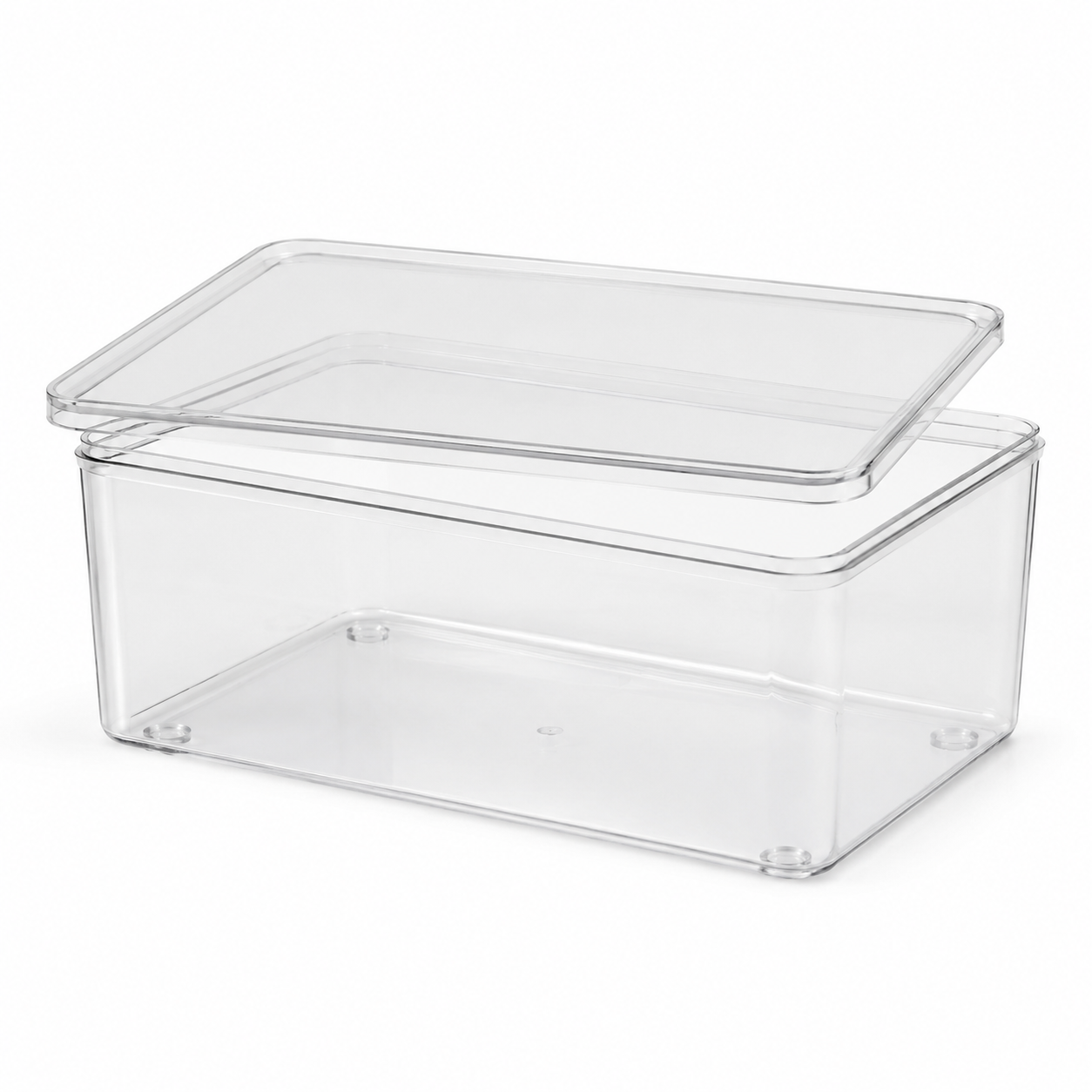 Boîte Transparente Empilable pour Produits de Beauté