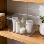 Boîte Transparente Empilable pour Produits de Beauté