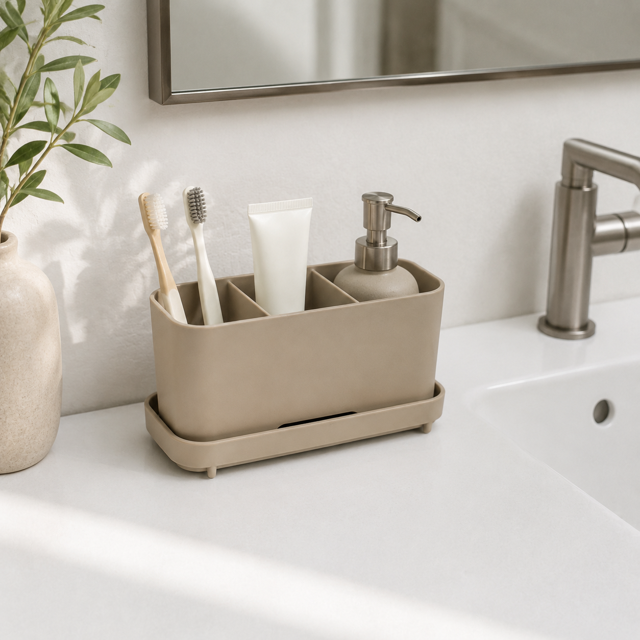 Organisateur de Lavabo avec Plateau Amovible
