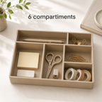 Organisateur de Tiroir Modulable à 6 Compartiments