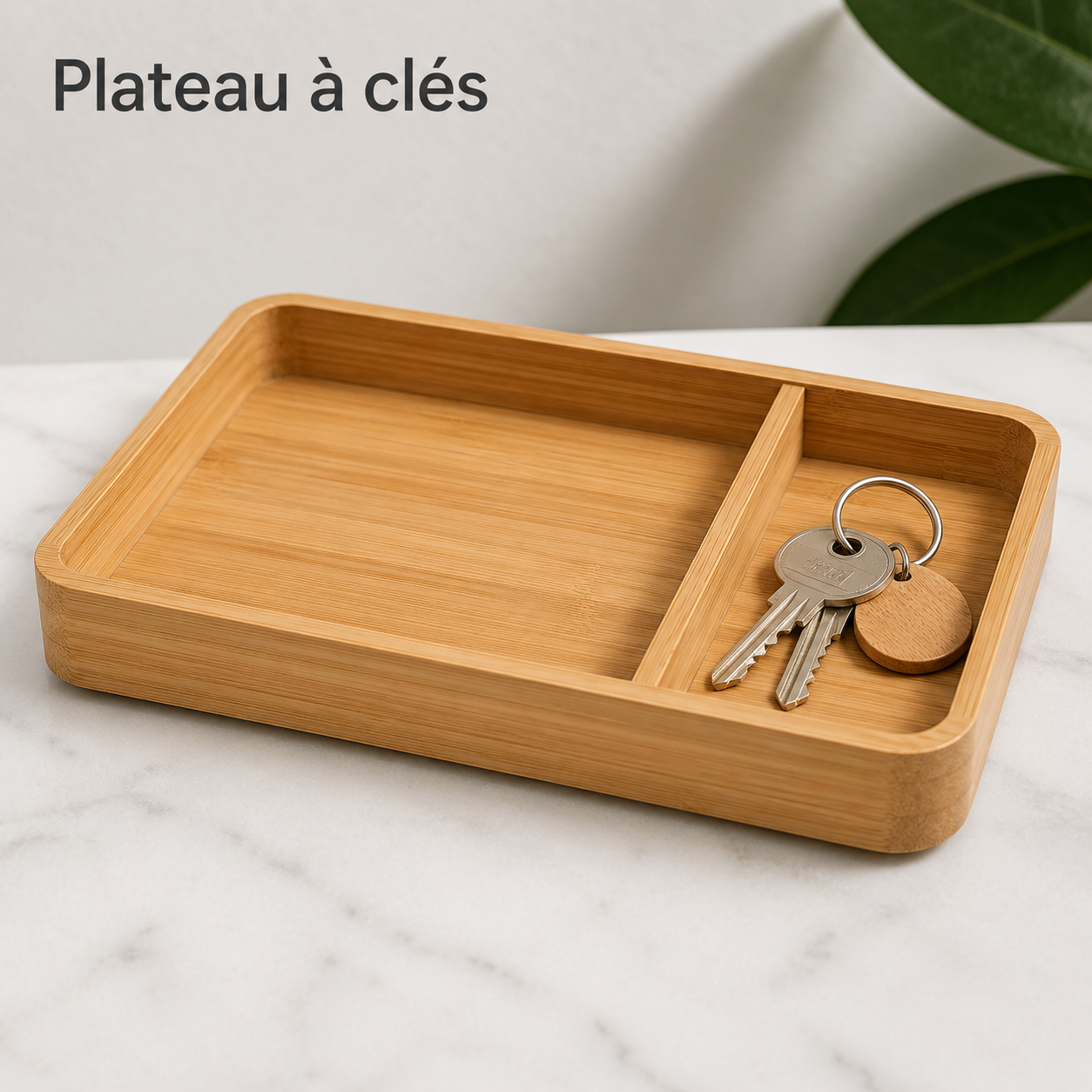 Vide-Poches d’Entrée avec Plateau à Clés
