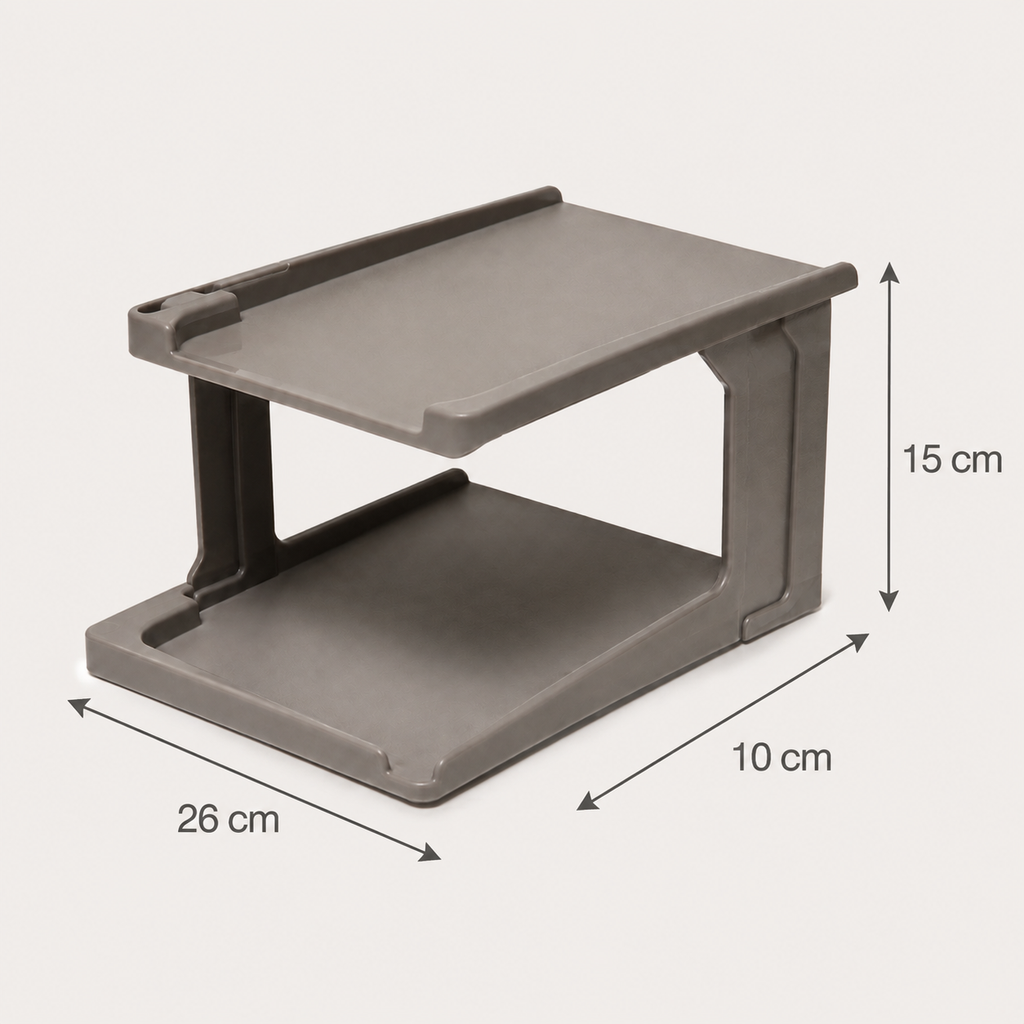 Range-Chaussures Empilable à 2 Niveaux