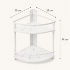 Étagère d’Angle de Douche à 2 Niveaux