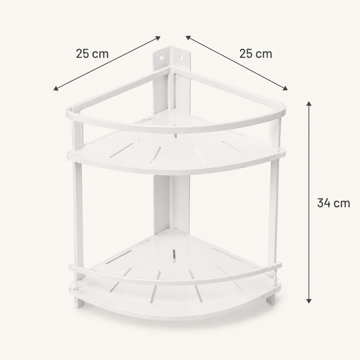 Étagère d’Angle de Douche à 2 Niveaux