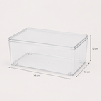 Boîte Transparente Empilable pour Produits de Beauté