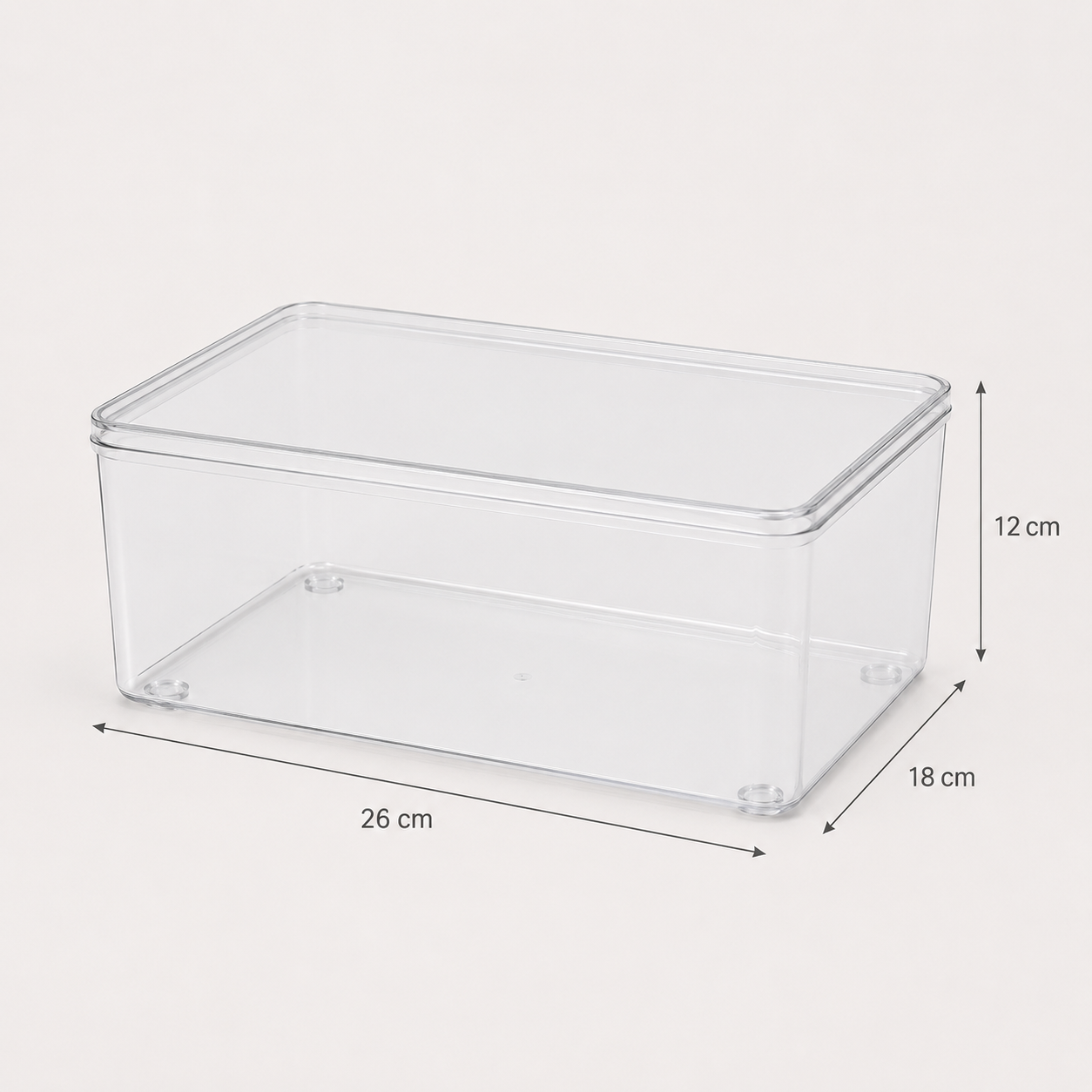 Boîte Transparente Empilable pour Produits de Beauté