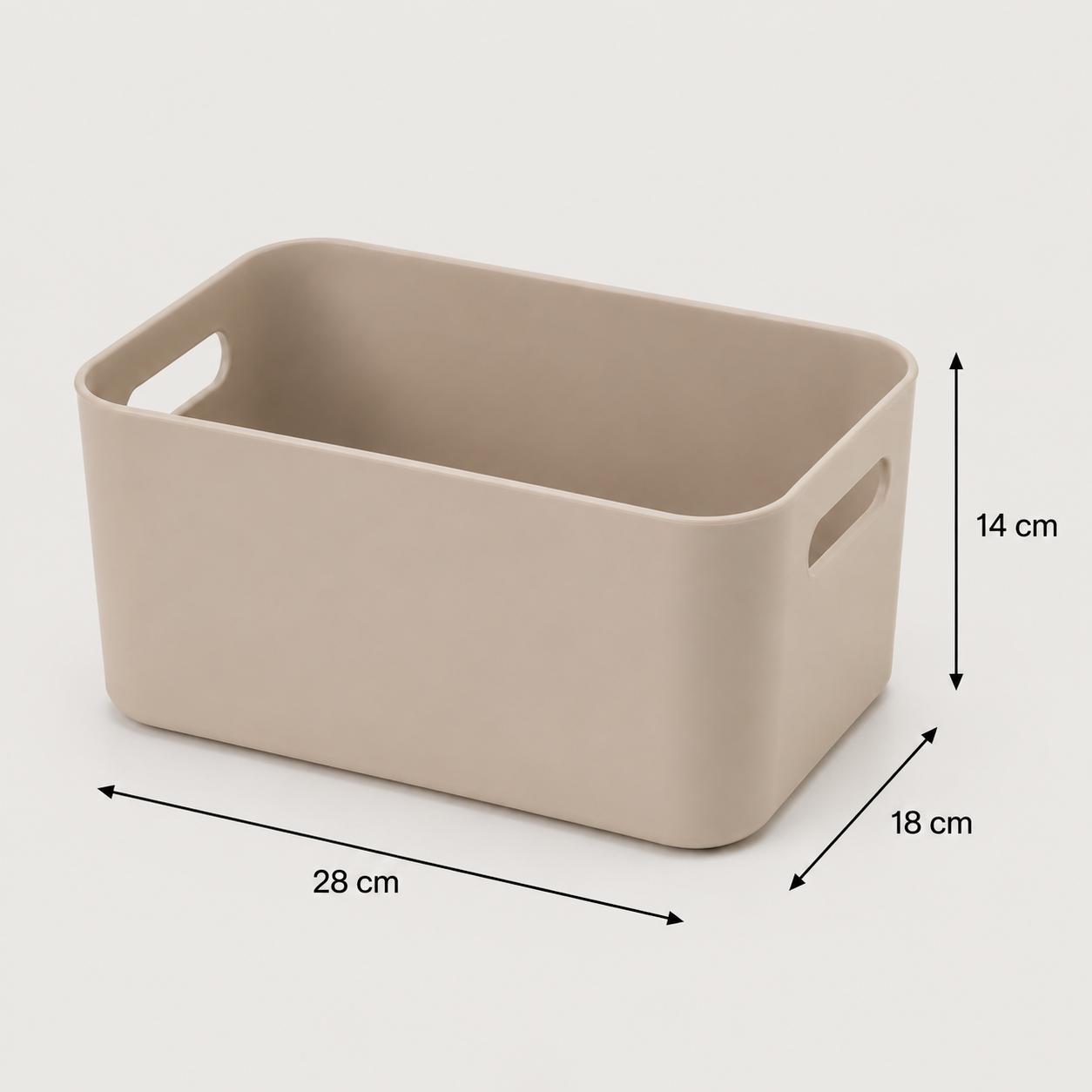 Panier de Salle de Bain à Poignées – Lot de 2